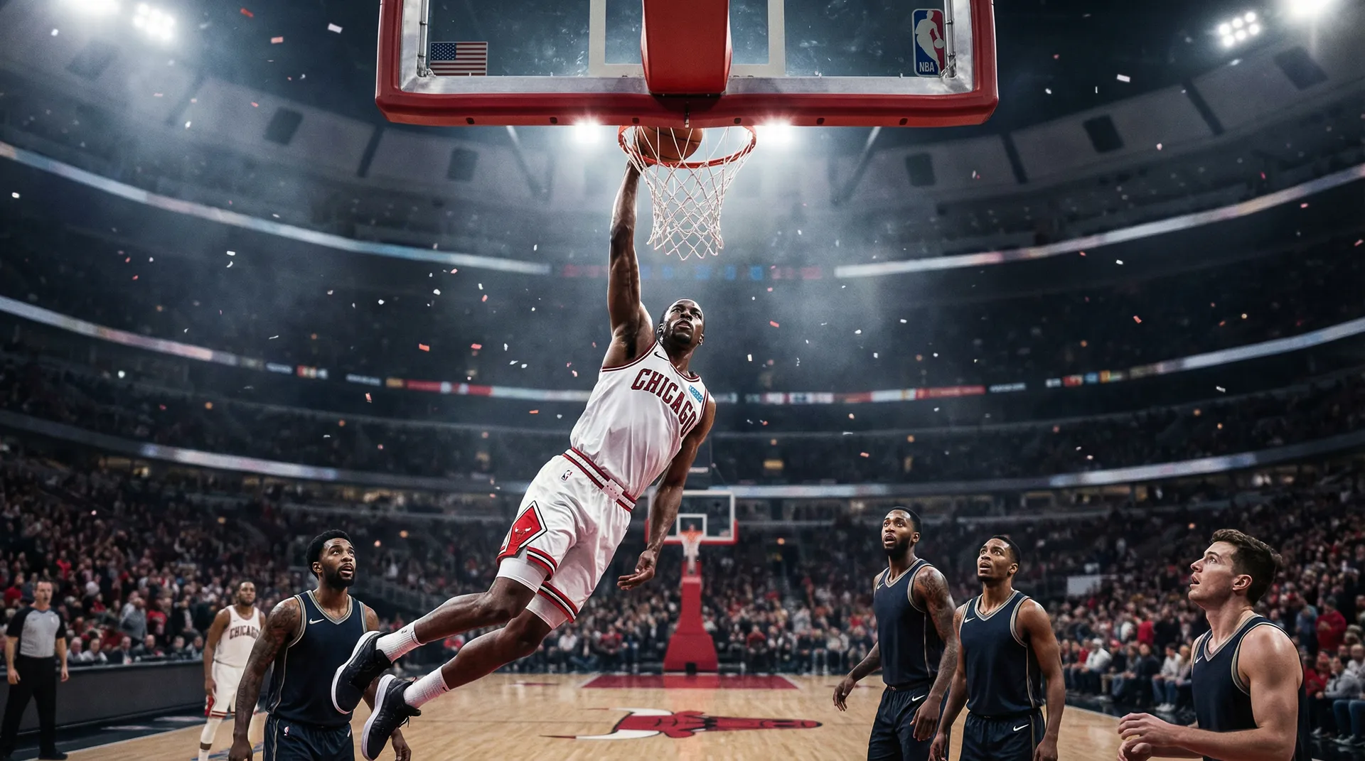 hth体育 篮球赛事精彩扣篮瞬间